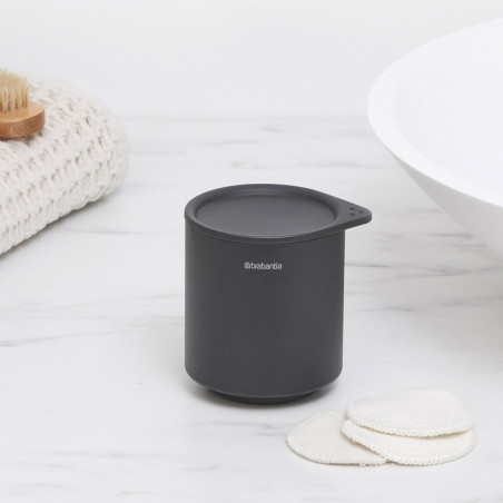 Κουτί αξεσουάρ μπάνιου Brabantia MindSet Mineral 1005686, Αντιολισθητική βάση, Φινίρισμα Mineral, Γκρι