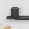 Κουτί αξεσουάρ μπάνιου Brabantia MindSet Mineral 1005686, Αντιολισθητική βάση, Φινίρισμα Mineral, Γκρι