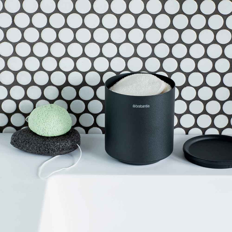 Κουτί αξεσουάρ μπάνιου Brabantia MindSet Mineral 1005686, Αντιολισθητική βάση, Φινίρισμα Mineral, Γκρι