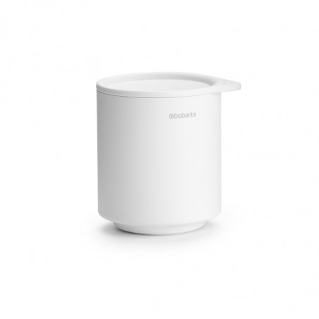Κουτί αξεσουάρ μπάνιου Brabantia MindSet Mineral 1005687, Αντιολισθητική βάση, Ορυκτό φινίρισμα, Λευκό