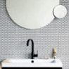 Καθρέφτης τοίχου Brabantia MindSet Mineral 1005690, 5x μεγέθυνση, Μαγνητική βάση, Ανθεκτικό στη διάβρωση, Ορυκτή επίστρωση, Γκρι
