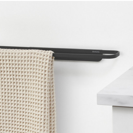 Βάση για πετσέτες Brabantia MindSet 1005694, με ορυκτή επίστρωση, διακριτική τοποθέτηση, έως 2 kg, σκούρο γκρι