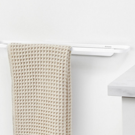 Brabantia MindSet κάτοχος πετσέτας 1005695, με ορυκτή επικάλυψη, περιλαμβάνεται σετ τοποθέτησης, έως 2 kg, λευκό