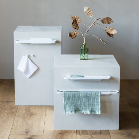 Brabantia MindSet κάτοχος πετσέτας 1005695, με ορυκτή επικάλυψη, περιλαμβάνεται σετ τοποθέτησης, έως 2 kg, λευκό