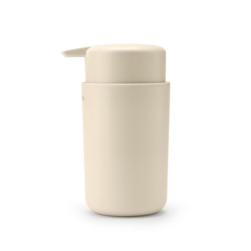 Δοσομετρητής υγρού σαπουνιού Brabantia ReNew 1006264, 250 ml, Αντιολισθητική βάση, Χωρίς σταγόνες, Μπεζ