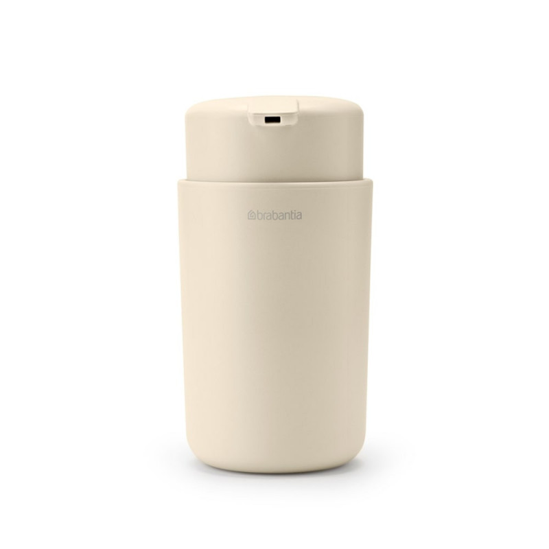 Δοσομετρητής υγρού σαπουνιού Brabantia ReNew 1006264, 250 ml, Αντιολισθητική βάση, Χωρίς σταγόνες, Μπεζ