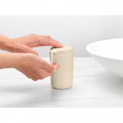 Δοσομετρητής υγρού σαπουνιού Brabantia ReNew 1006264, 250 ml, Αντιολισθητική βάση, Χωρίς σταγόνες, Μπεζ