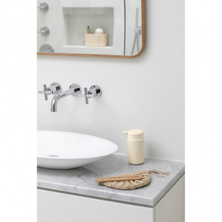 Δοσομετρητής υγρού σαπουνιού Brabantia ReNew 1006264, 250 ml, Αντιολισθητική βάση, Χωρίς σταγόνες, Μπεζ