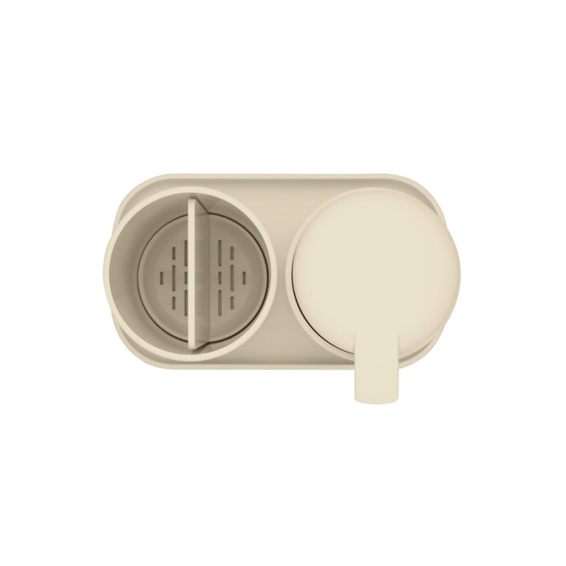 Σετ αξεσουάρ μπάνιου Brabantia ReNew 1006266, 3 τεμάχια, 250 ml, ανθεκτικό στη διάβρωση, μπεζ