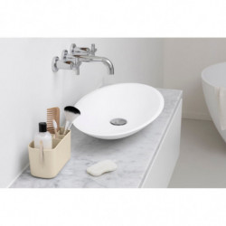 Κουτί αξεσουάρ μπάνιου Brabantia ReNew 1006270, Ανθεκτικό στη διάβρωση, Εσωτερικό διαχωριστικό, Αντιολισθητική βάση, Μπεζ