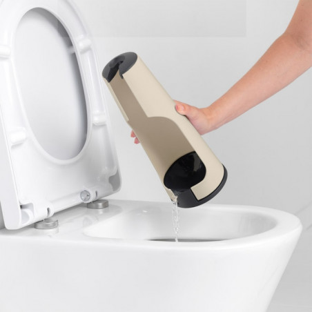 Βούρτσα τουαλέτας Brabantia ReNew 1006277, 42 cm, Διακριτικός σχεδιασμός, Μπεζ