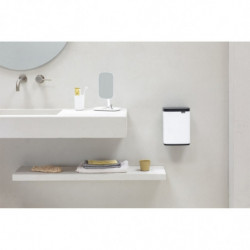 Κάδος Brabantia Bo Small 1006621, 4 L, Ομαλό και αθόρυβο άνοιγμα, Αντιολισθητική βάση, Λευκό