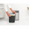 Κάδος Brabantia Bo Small 1006625, 4 L, Ομαλό και αθόρυβο άνοιγμα, Αντιολισθητική βάση, Ανθεκτικό στα δακτυλικά αποτυπώματα, Inox/Matte