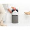 Κάδος Brabantia Bo Small 1006628, 7 L, Ομαλό και αθόρυβο άνοιγμα, Αντιολισθητική βάση, Γκρι