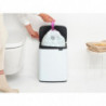 Κάδος Brabantia Bo Small 1006633, 12 l, Αθόρυβο και ομαλό άνοιγμα, Αντιολισθητική βάση, Λευκό