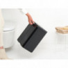 Κάδος Brabantia Bo Small 1006635, 12 l, Αθόρυβο και ομαλό άνοιγμα, Αντιολισθητική βάση, Μαύρο