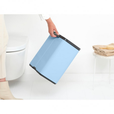 Κάδος Brabantia Bo Small 1006637, 12 l, αθόρυβο και ομαλό άνοιγμα, αντιολισθητική βάση, γαλάζιο χρώμα