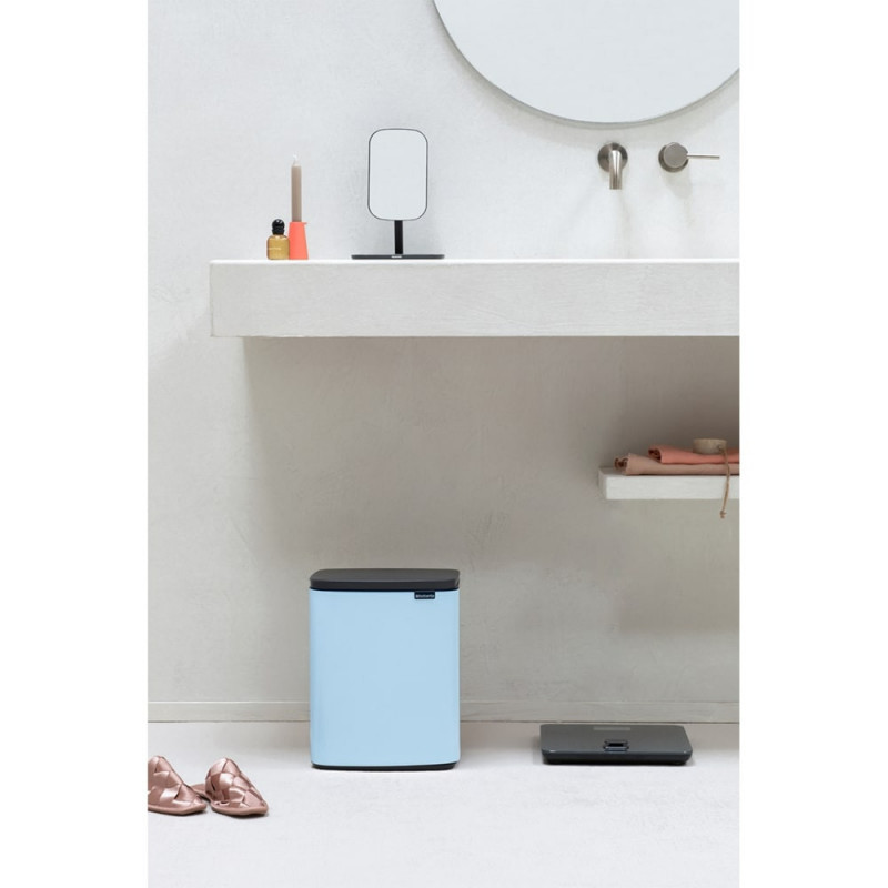 Κάδος Brabantia Bo Small 1006637, 12 l, αθόρυβο και ομαλό άνοιγμα, αντιολισθητική βάση, γαλάζιο χρώμα