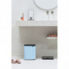 Κάδος Brabantia Bo Small 1006637, 12 l, αθόρυβο και ομαλό άνοιγμα, αντιολισθητική βάση, γαλάζιο χρώμα