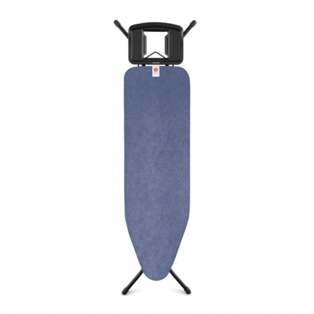 Τραπέζι σιδερώματος Brabantia B 1008299, 124x38 cm, 7 θέσεις ρύθμισης, Μεγάλη θήκη σίδερου, Μπλε