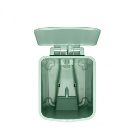 Κάδος απορριμμάτων με πεντάλ Brabantia StepUp 1008481, 16 L, Οικολογικά υλικά, Μεγάλο άνοιγμα, Ανοιχτό πράσινο