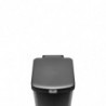 Κάδος απορριμμάτων με πεντάλ Brabantia StepUp 1008482, 25 L, Οικολογικά υλικά, Μεγάλο άνοιγμα, Σκούρο γκρι