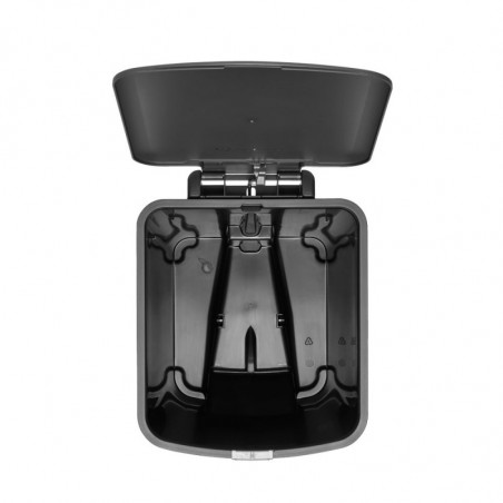 Κάδος απορριμμάτων με πεντάλ Brabantia StepUp 1008482, 25 L, Οικολογικά υλικά, Μεγάλο άνοιγμα, Σκούρο γκρι