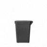 Κάδος απορριμμάτων με πεντάλ Brabantia StepUp 1008482, 25 L, Οικολογικά υλικά, Μεγάλο άνοιγμα, Σκούρο γκρι