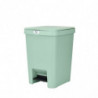 Κάδος απορριμμάτων με πεντάλ Brabantia StepUp 1008484, 25 L, Οικολογικά υλικά, Μεγάλο άνοιγμα, Ανοιχτό πράσινο