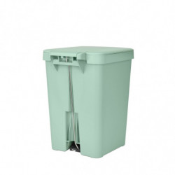 Κάδος απορριμμάτων με πεντάλ Brabantia StepUp 1008484, 25 L, Οικολογικά υλικά, Μεγάλο άνοιγμα, Ανοιχτό πράσινο
