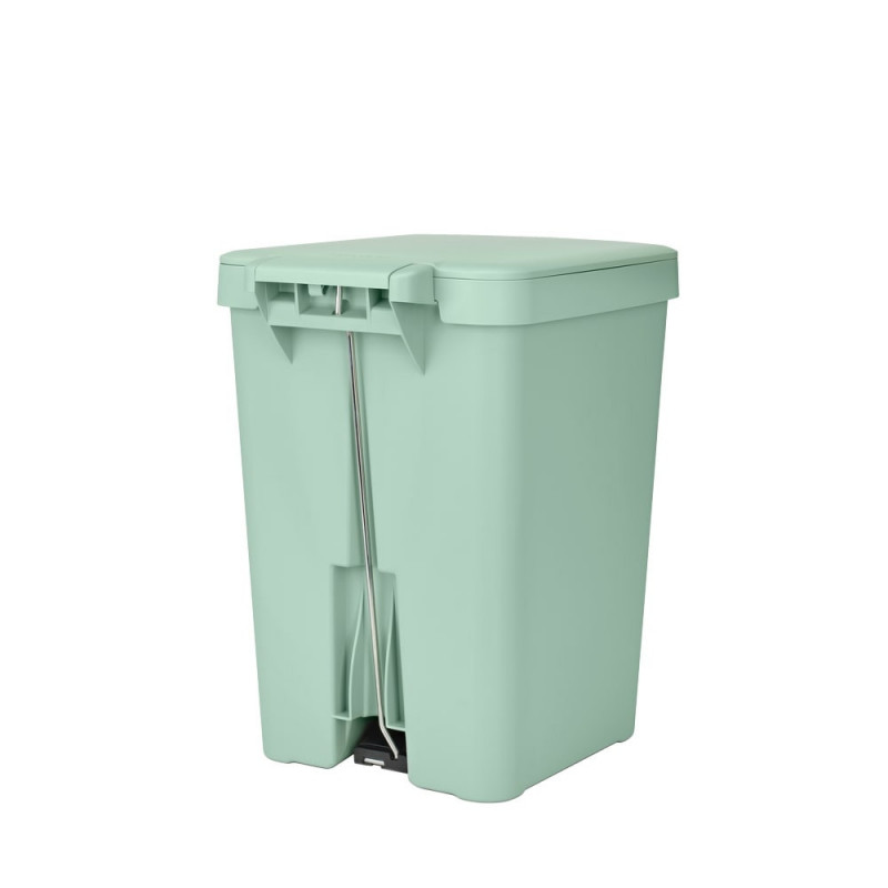 Κάδος απορριμμάτων με πεντάλ Brabantia StepUp 1008484, 25 L, Οικολογικά υλικά, Μεγάλο άνοιγμα, Ανοιχτό πράσινο