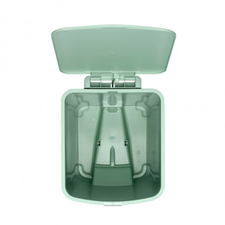 Κάδος απορριμμάτων με πεντάλ Brabantia StepUp 1008484, 25 L, Οικολογικά υλικά, Μεγάλο άνοιγμα, Ανοιχτό πράσινο