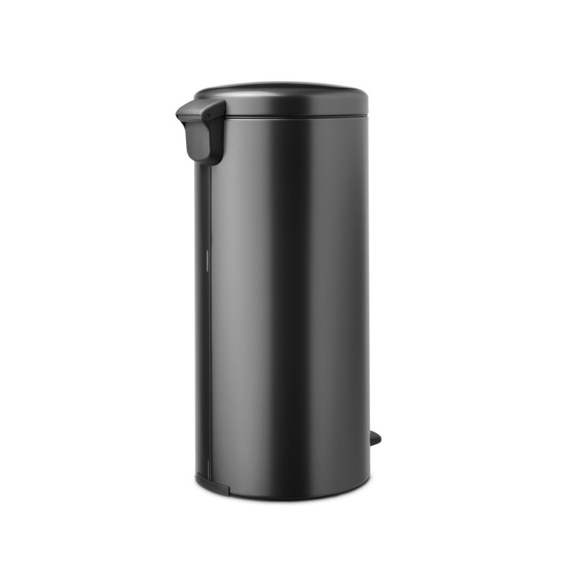 Κάδος με πεντάλ Brabantia NewIcon 1008850, 30 l, Μαλακό κλείσιμο, Αντιολισθητική βάση, Σκούρο γκρι