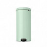 Κάδος με πεντάλ Brabantia NewIcon 1008851, 30 l, Εύκολο κλείσιμο, Αντιολισθητική βάση, Ανοιχτό πράσινο