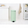 Κάδος με πεντάλ Brabantia NewIcon 1008851, 30 l, Εύκολο κλείσιμο, Αντιολισθητική βάση, Ανοιχτό πράσινο
