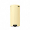 Κάδος απορριμμάτων με πεντάλ Brabantia NewIcon 1008852, 30 l, Εύκολο κλείσιμο, Αντιολισθητική βάση, Κίτρινο