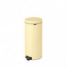 Κάδος απορριμμάτων με πεντάλ Brabantia NewIcon 1008852, 30 l, Εύκολο κλείσιμο, Αντιολισθητική βάση, Κίτρινο