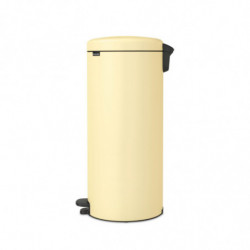 Κάδος απορριμμάτων με πεντάλ Brabantia NewIcon 1008852, 30 l, Εύκολο κλείσιμο, Αντιολισθητική βάση, Κίτρινο