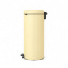 Κάδος απορριμμάτων με πεντάλ Brabantia NewIcon 1008852, 30 l, Εύκολο κλείσιμο, Αντιολισθητική βάση, Κίτρινο