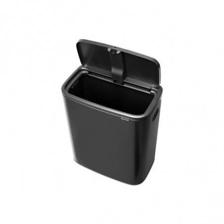 Κάδος Brabantia Bo Touch 1008858, 60 l, Ομαλό και αθόρυβο άνοιγμα, Μεγάλο άνοιγμα, Γκρι
