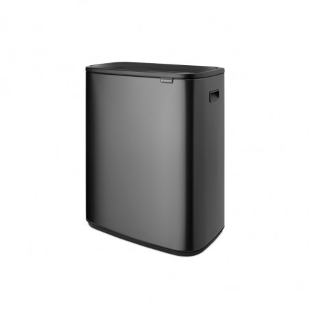 Κάδος Brabantia Bo Touch 1008858, 60 l, Ομαλό και αθόρυβο άνοιγμα, Μεγάλο άνοιγμα, Γκρι