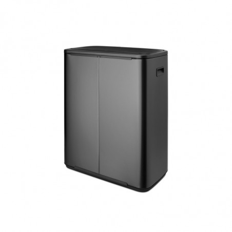 Κάδος Brabantia Bo Touch 1008858, 60 l, Ομαλό και αθόρυβο άνοιγμα, Μεγάλο άνοιγμα, Γκρι