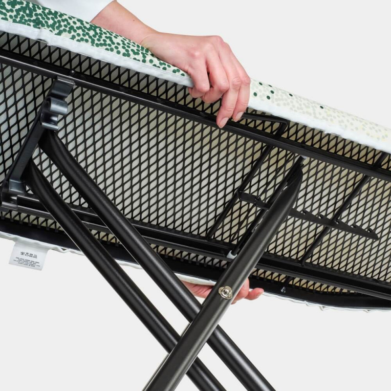 Τραπέζι σιδερώματος Brabantia A 1008891, 110x30 cm, 7 θέσεις ρύθμισης, υποδοχή σίδερου, κίτρινο/πράσινο