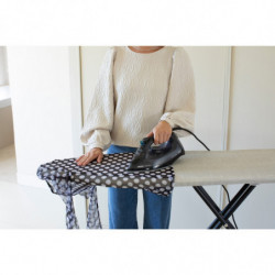 Τραπέζι σιδερώματος Brabantia B 1008893, 124x38 cm, 7 θέσεις ρύθμισης, Μεγάλη θήκη σίδερου, Ανοιχτό γκρι
