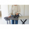 Τραπέζι σιδερώματος Brabantia B 1008893, 124x38 cm, 7 θέσεις ρύθμισης, Μεγάλη θήκη σίδερου, Ανοιχτό γκρι