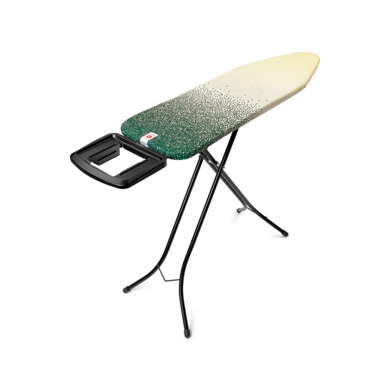 Τραπέζι σιδερώματος Brabantia B 1008894, 124x38 cm, 7 θέσεις ρύθμισης, Μεγάλη θήκη σίδερου, Κίτρινο/πράσινο