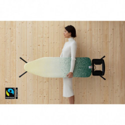 Τραπέζι σιδερώματος Brabantia B 1008894, 124x38 cm, 7 θέσεις ρύθμισης, Μεγάλη θήκη σίδερου, Κίτρινο/πράσινο