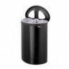 Καλάθι πλύσης Brabantia Selector 1008917, 55 l, 2 διαμερίσματα, οπές εξαερισμού, πλήρωση χωρίς άνοιγμα, Μαύρο
