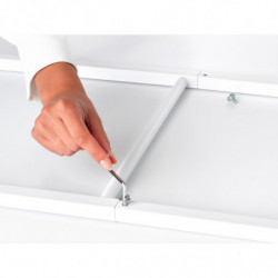 Πολυλειτουργική κρεμάστρα ρούχων Brabantia Linn 1008928, 3 ράφια, Οβάλ μέρος για κρέμασμα σακακιού, Ανθεκτικό στη διάβρωση, Λευκό