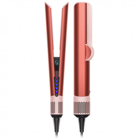 Ισιωτική μαλλιών Dyson HT01 Airstrait StrBz/BhPk 560844-01, 1600W, 140C, Ιονισμός, 6 επίπεδα ταχύτητας, Φιλικό προς τα μαλλιά, Χάλκινη επίστρωση, οθόνη LCD, Φράουλα μπρονζέ